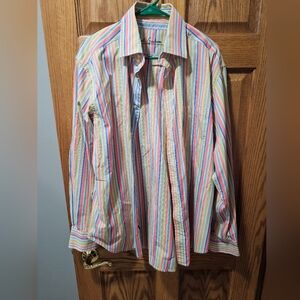 Robert Graham Vibrant Striped Button Down Shirt